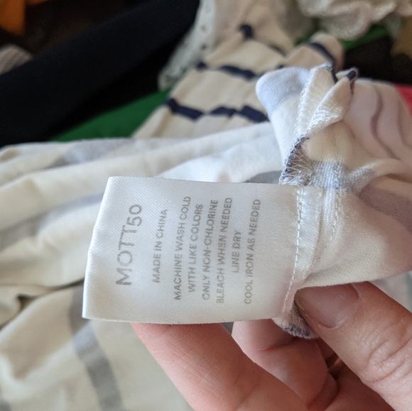 Mott50 Striped Hooded Dress/Swimsuit Cover SzM - Picture 9 of 9